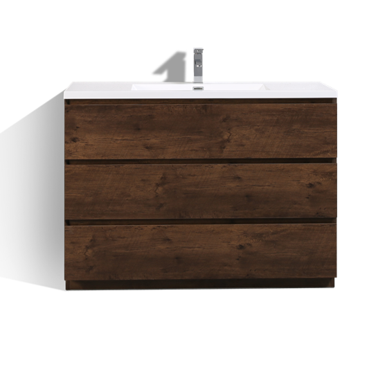 Angeles 48" Freestanding Bathroom Vanity with Reinforced Acrylic Integrated Sink Top