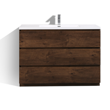 Angeles 48" Freestanding Bathroom Vanity with Reinforced Acrylic Integrated Sink Top