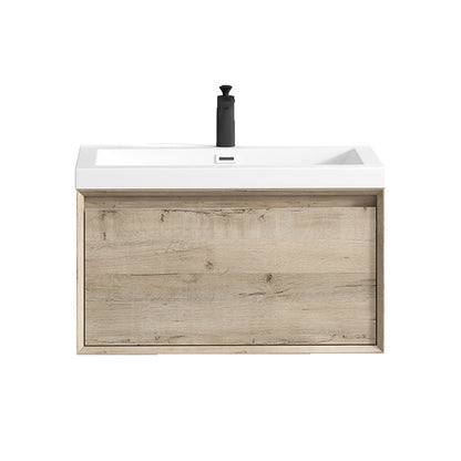 Bella 36" Wall Mounted Bathroom Vanity with Reinforced Acrylic Integrated Sink Top