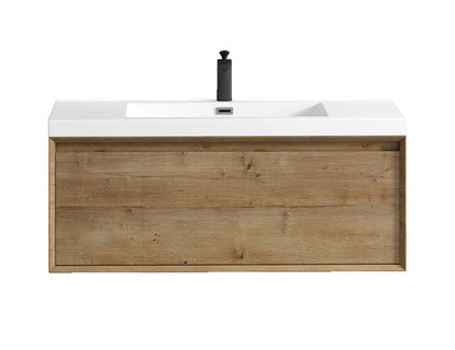 Bella 42" Wall Mounted Bathroom Vanity with Reinforced Acrylic Integrated Sink Top