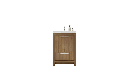 Dolce 24" Freestanding Bathroom Vanity with Reinforced Acrylic Integrated Sink Top