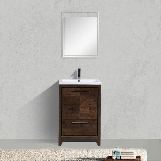 Dolce 24" Freestanding Bathroom Vanity with Reinforced Acrylic Integrated Sink Top