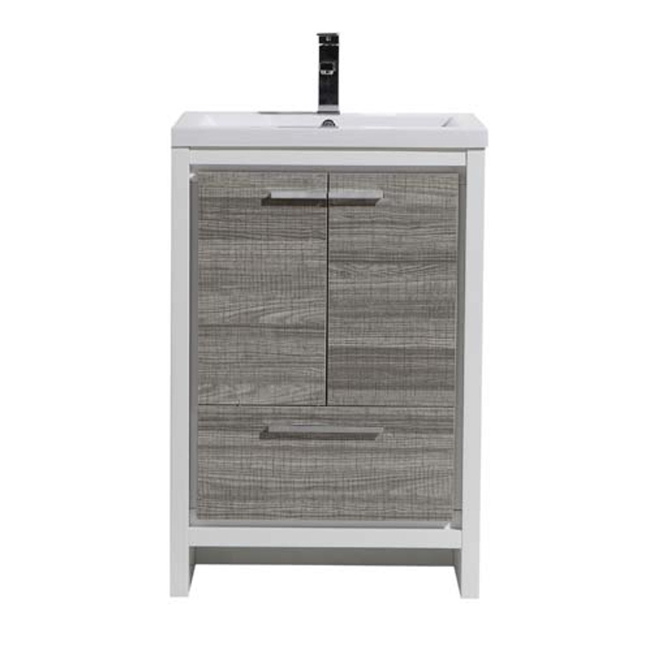 Dolce 24" Freestanding Bathroom Vanity with Reinforced Acrylic Integrated Sink Top