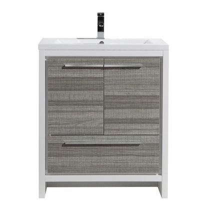 Dolce 30" Freestanding Bathroom Vanity with Reinforced Acrylic Integrated Sink Top