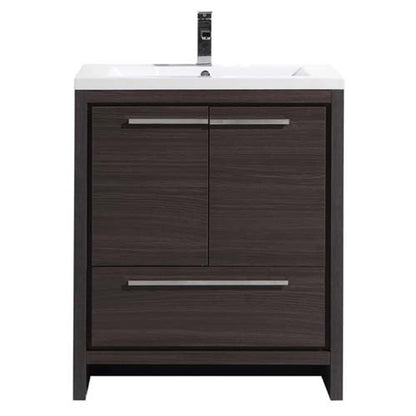 Dolce 30" Freestanding Bathroom Vanity with Reinforced Acrylic Integrated Sink Top