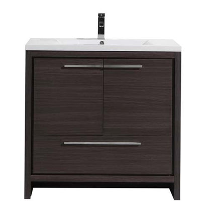 Dolce 36" Freestanding Bathroom Vanity with Reinforced Acrylic Integrated Sink Top