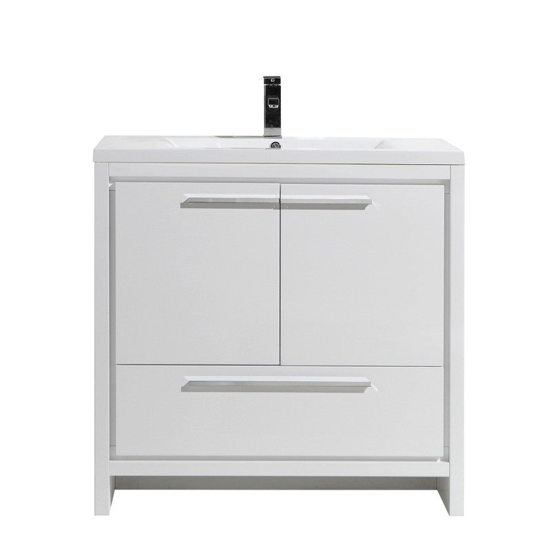 Dolce 36" Freestanding Bathroom Vanity with Reinforced Acrylic Integrated Sink Top