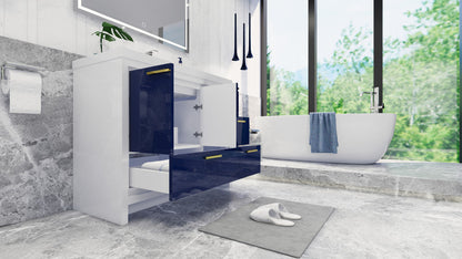 Dolce 42" Freestanding Bathroom Vanity with Reinforced Acrylic Integrated Sink Top