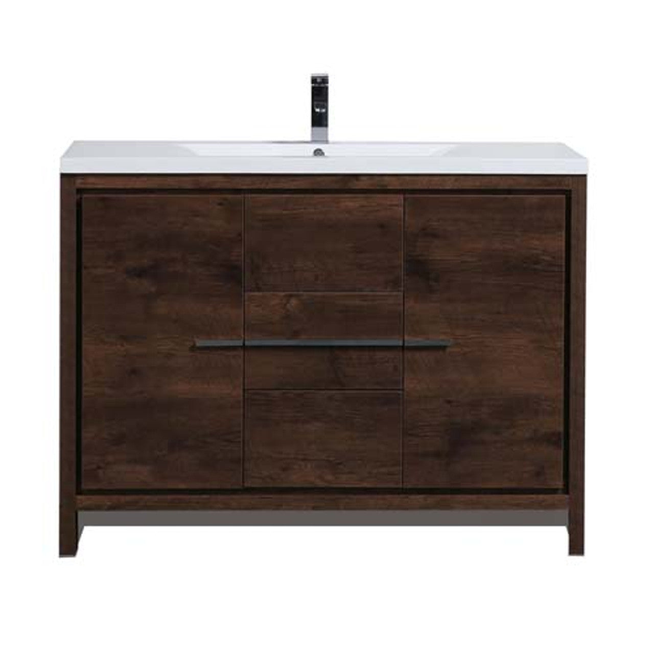 Dolce 48" Freestanding Bathroom Vanity with Reinforced Acrylic Integrated Sink Top