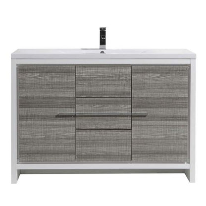 Dolce 48" Freestanding Bathroom Vanity with Reinforced Acrylic Integrated Sink Top