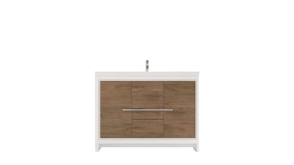 Dolce 48" Freestanding Bathroom Vanity with Reinforced Acrylic Integrated Sink Top