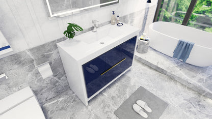 Dolce 48" Freestanding Bathroom Vanity with Reinforced Acrylic Integrated Sink Top