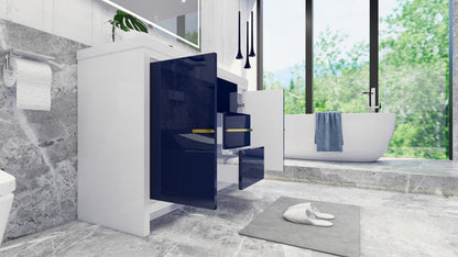 Dolce 48" Freestanding Bathroom Vanity with Reinforced Acrylic Integrated Sink Top
