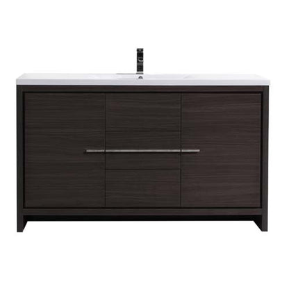 Dolce 60" Freestanding Bathroom Vanity with Reinforced Acrylic Integrated Sink Top