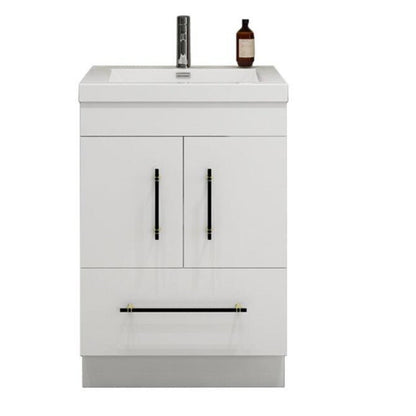 Elsa 24" Freestanding Bathroom Vanity with Reinforced Acrylic Integrated Sink Top