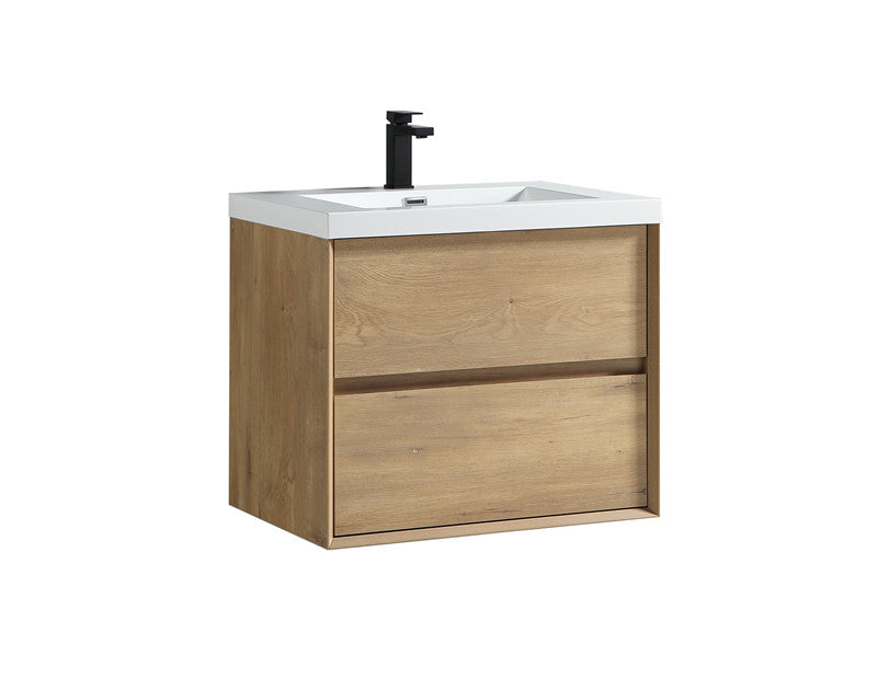 Kingdee 36" Wall Mounted Bathroom Vanity with Reinforced Acrylic Integrated Sink Top