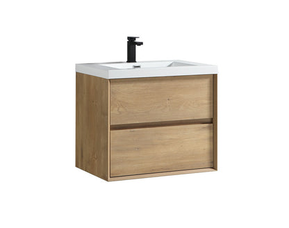 Kingdee 36" Wall Mounted Bathroom Vanity with Reinforced Acrylic Integrated Sink Top