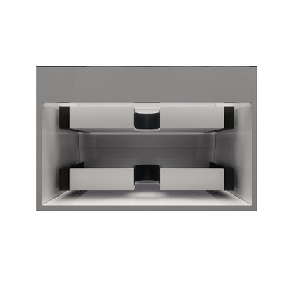 Max 30" Wall Mounted Bathroom Vanity with Reinforced Acrylic Integrated Sink Top
