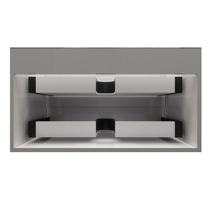 Max 36" Wall Mounted Bathroom Vanity with Reinforced Acrylic Integrated Sink Top