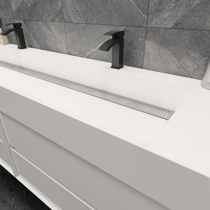 Max 72" Wall Mounted Bathroom Vanity with Reinforced Acrylic Integrated Sink Top