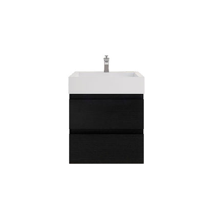 Monterey 24" Wall Mounted Bathroom Vanity with Reinforced Acrylic Integrated Sink Top