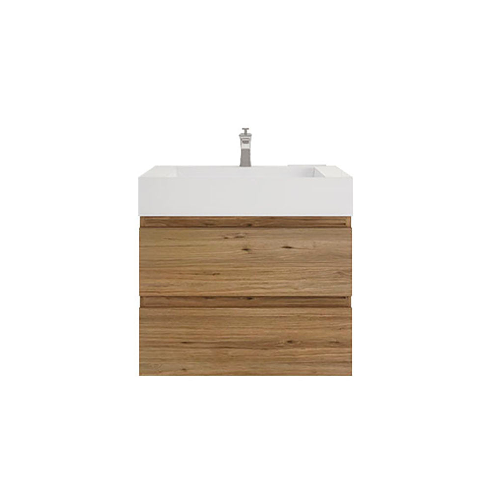 Monterey 30" Wall Mounted Bathroom Vanity with Reinforced Acrylic Integrated Sink Top