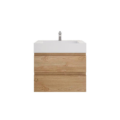 Monterey 30" Wall Mounted Bathroom Vanity with Reinforced Acrylic Integrated Sink Top