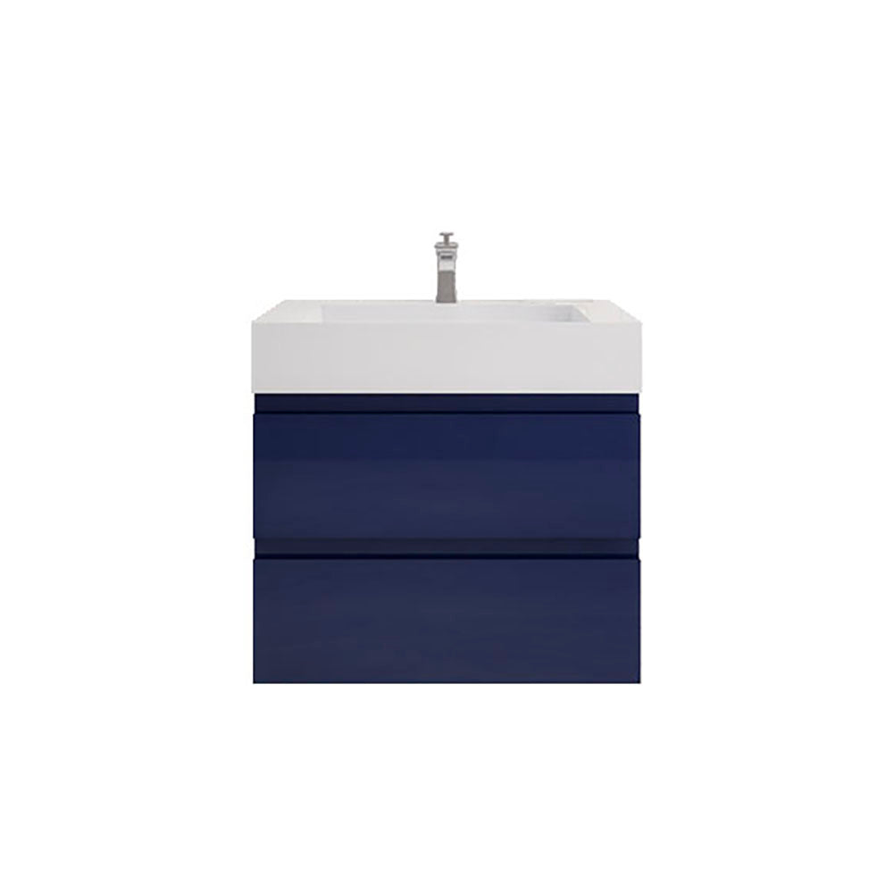 Monterey 30" Wall Mounted Bathroom Vanity with Reinforced Acrylic Integrated Sink Top