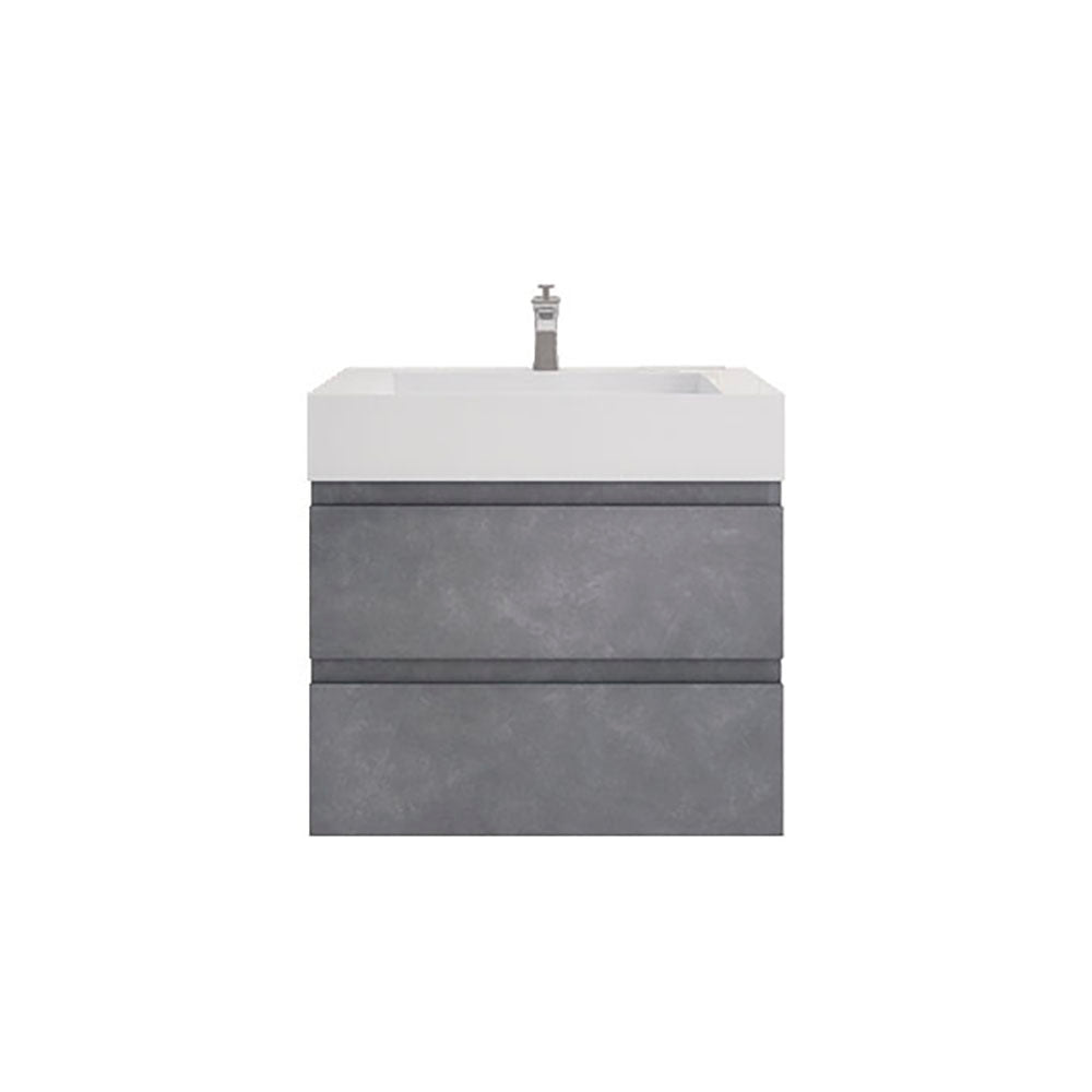Monterey 30" Wall Mounted Bathroom Vanity with Reinforced Acrylic Integrated Sink Top