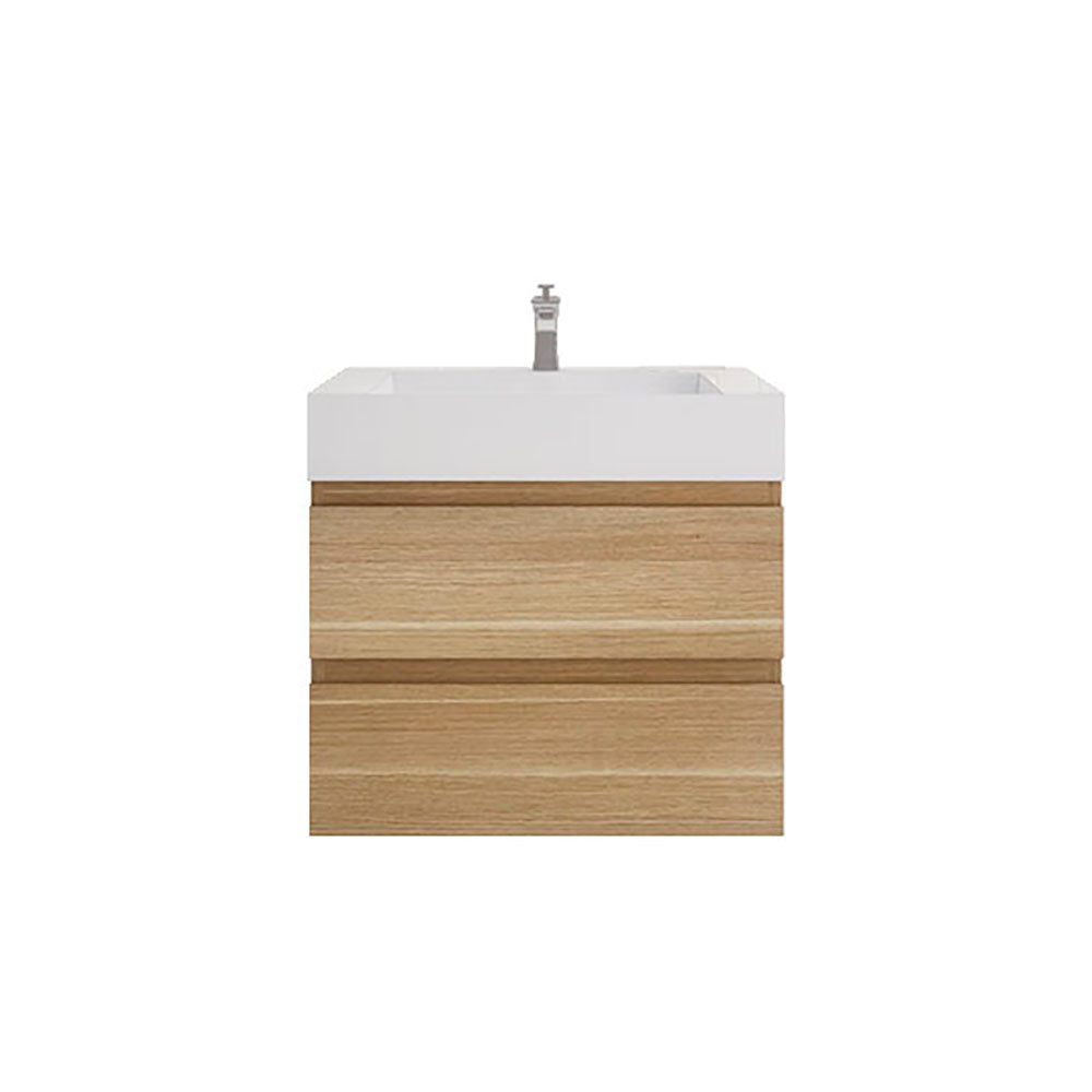 Monterey 30" Wall Mounted Bathroom Vanity with Reinforced Acrylic Integrated Sink Top