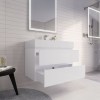 Monterey 36" Wall Mounted Bathroom Vanity with Reinforced Acrylic Integrated Sink Top