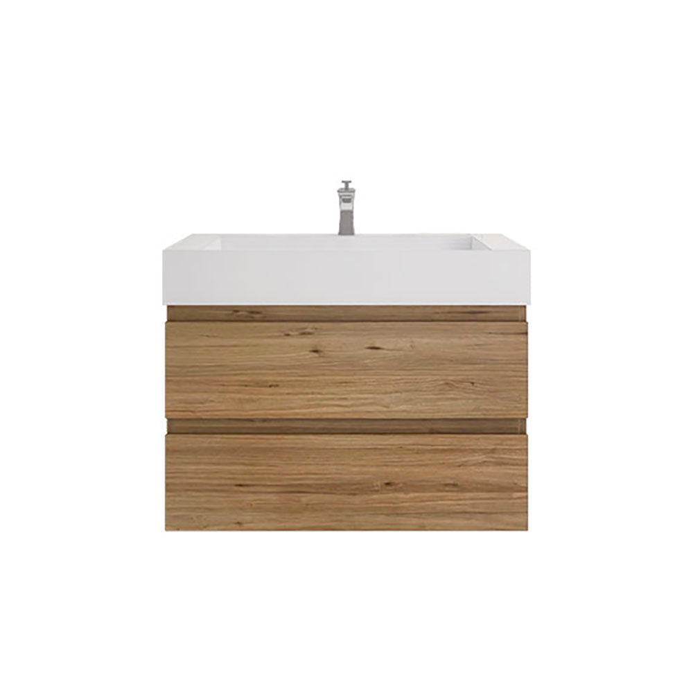 Monterey 36" Wall Mounted Bathroom Vanity with Reinforced Acrylic Integrated Sink Top