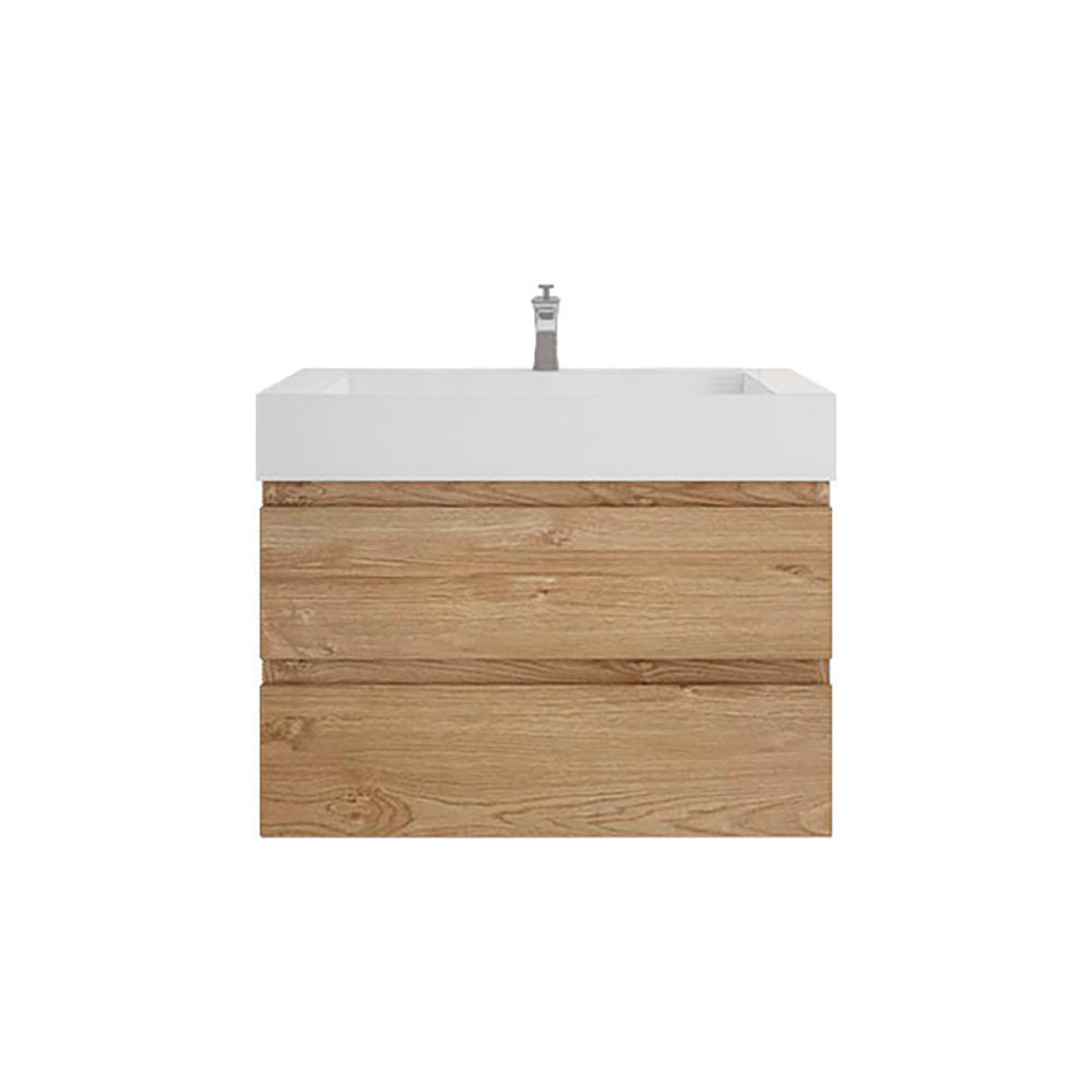 Monterey 36" Wall Mounted Bathroom Vanity with Reinforced Acrylic Integrated Sink Top