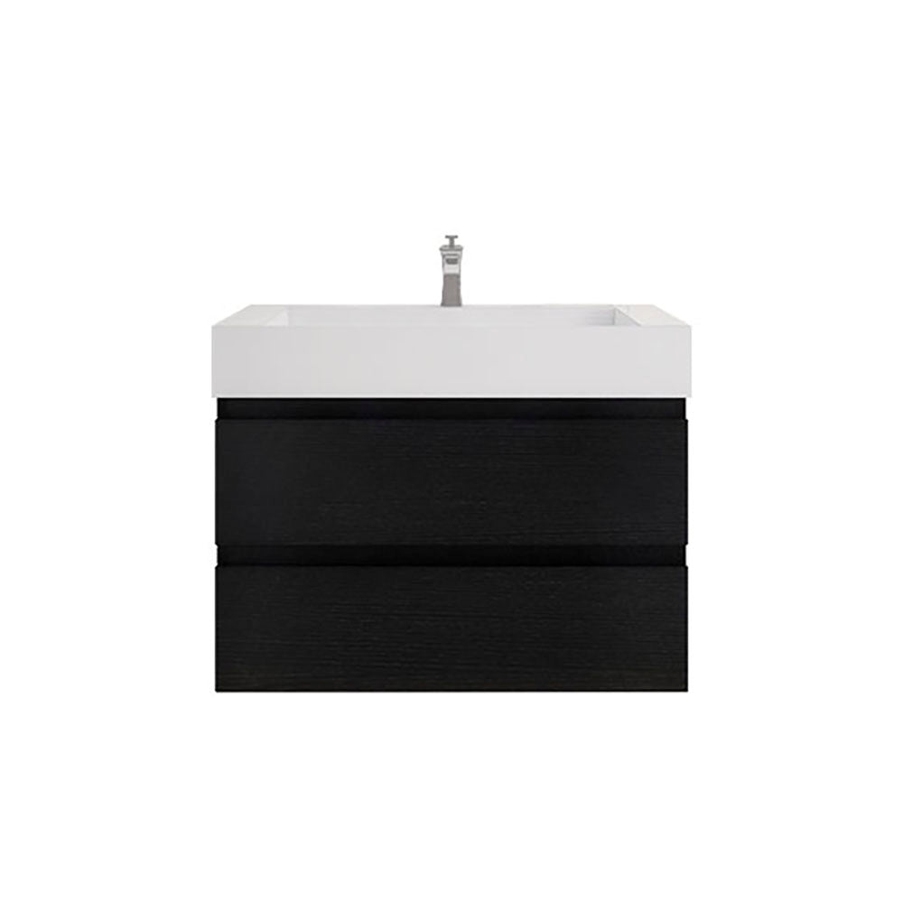 Monterey 36" Wall Mounted Bathroom Vanity with Reinforced Acrylic Integrated Sink Top