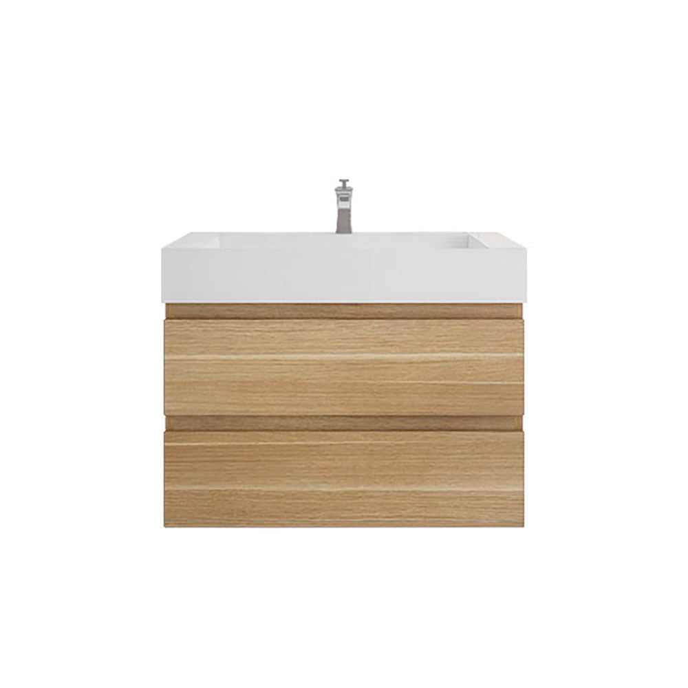 Monterey 36" Wall Mounted Bathroom Vanity with Reinforced Acrylic Integrated Sink Top