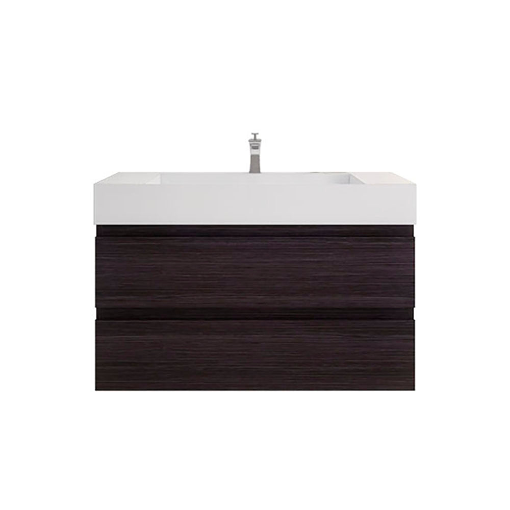 Monterey 42" Wall Mounted Bathroom Vanity with Reinforced Acrylic Integrated Sink Top