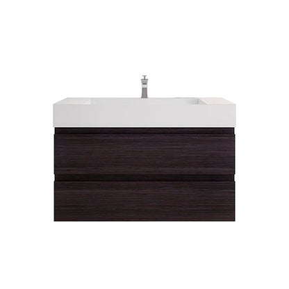 Monterey 42" Wall Mounted Bathroom Vanity with Reinforced Acrylic Integrated Sink Top