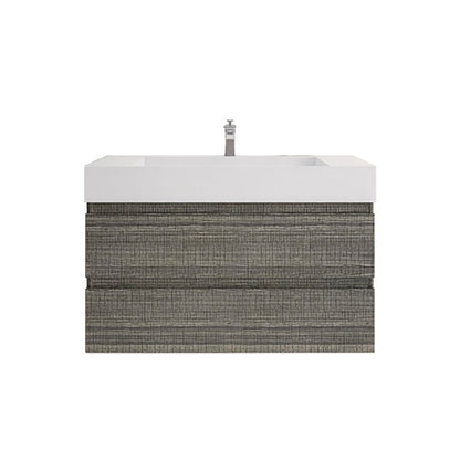 Monterey 42" Wall Mounted Bathroom Vanity with Reinforced Acrylic Integrated Sink Top