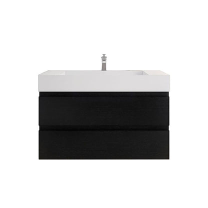 Monterey 42" Wall Mounted Bathroom Vanity with Reinforced Acrylic Integrated Sink Top