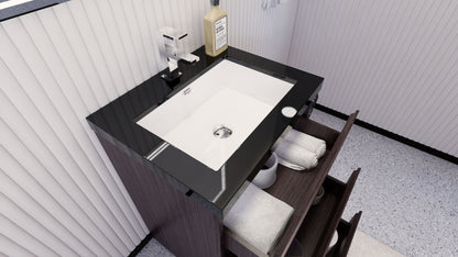Stanley 24" Freestanding Bathroom Vanity with Reinforced Acrylic Integrated Sink Top