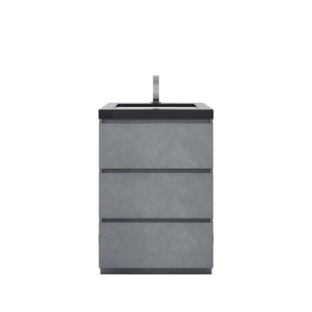 Stanley 24" Freestanding Bathroom Vanity with Reinforced Acrylic Integrated Sink Top