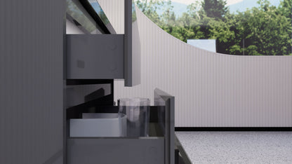 Stanley 24" Freestanding Bathroom Vanity with Reinforced Acrylic Integrated Sink Top