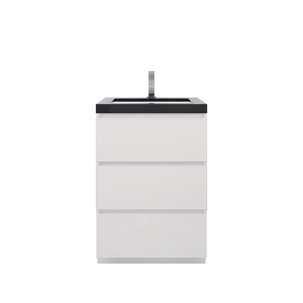 Stanley 24" Freestanding Bathroom Vanity with Reinforced Acrylic Integrated Sink Top