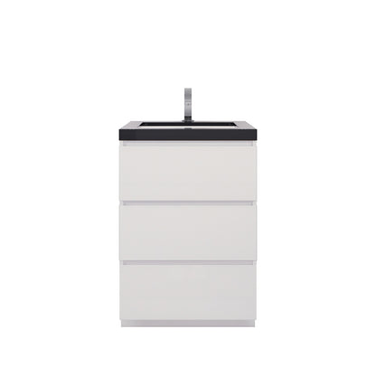 Stanley 24" Freestanding Bathroom Vanity with Reinforced Acrylic Integrated Sink Top