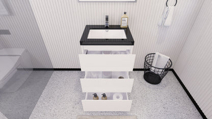 Stanley 24" Freestanding Bathroom Vanity with Reinforced Acrylic Integrated Sink Top