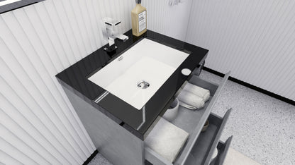 Stanley 24" Freestanding Bathroom Vanity with Reinforced Acrylic Integrated Sink Top
