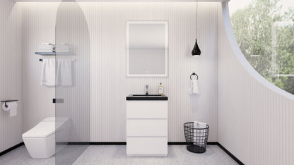 Stanley 24" Freestanding Bathroom Vanity with Reinforced Acrylic Integrated Sink Top