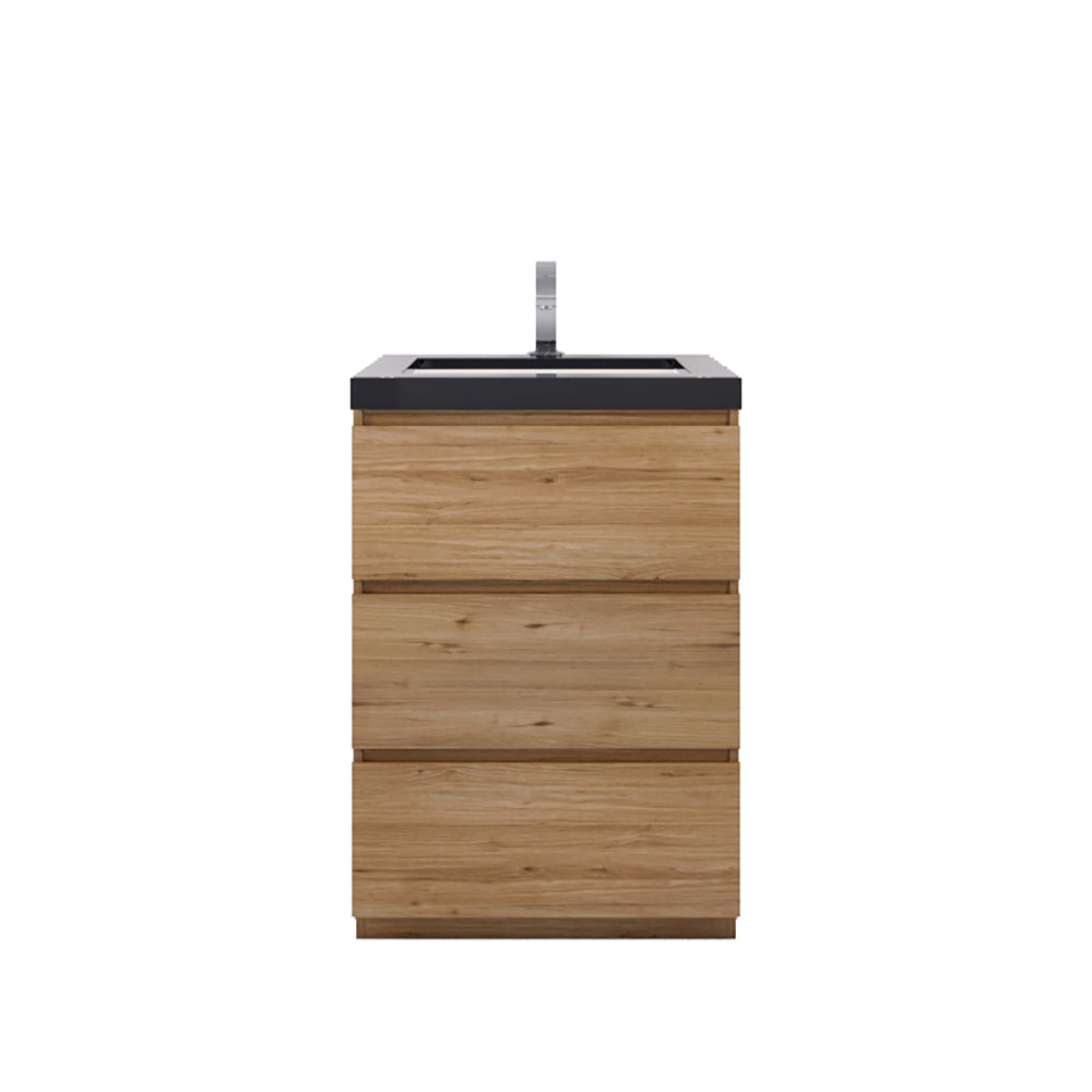 Stanley 24" Freestanding Bathroom Vanity with Reinforced Acrylic Integrated Sink Top