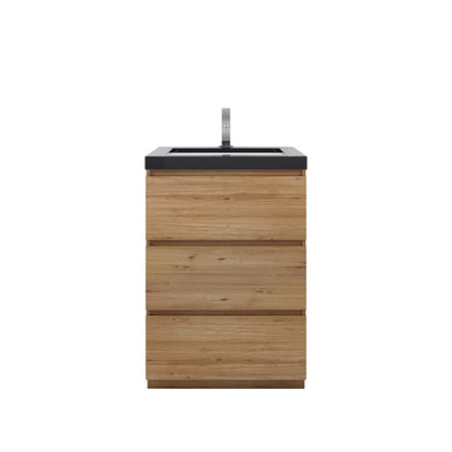 Stanley 24" Freestanding Bathroom Vanity with Reinforced Acrylic Integrated Sink Top