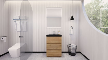 Stanley 24" Freestanding Bathroom Vanity with Reinforced Acrylic Integrated Sink Top